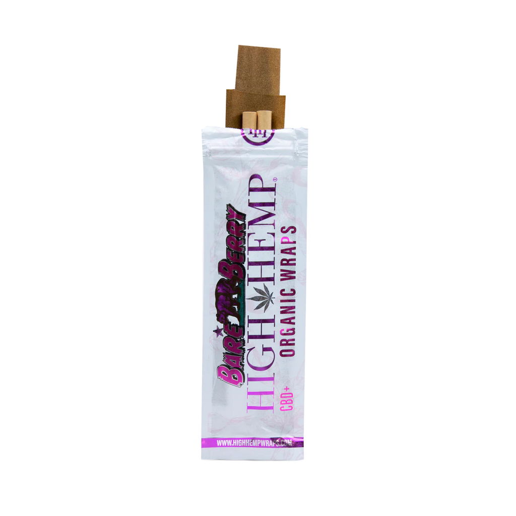 High Hemp Organic Wraps |BareBerry| Tobacco-Free Hemp Blunt Wraps