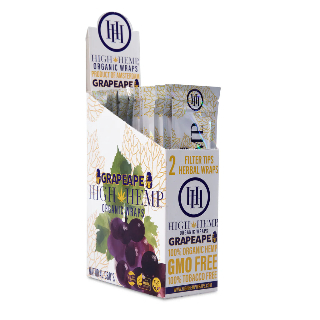 High Hemp Organic Wraps | GrapeApe | Tobacco-Free Hemp Blunt Wraps