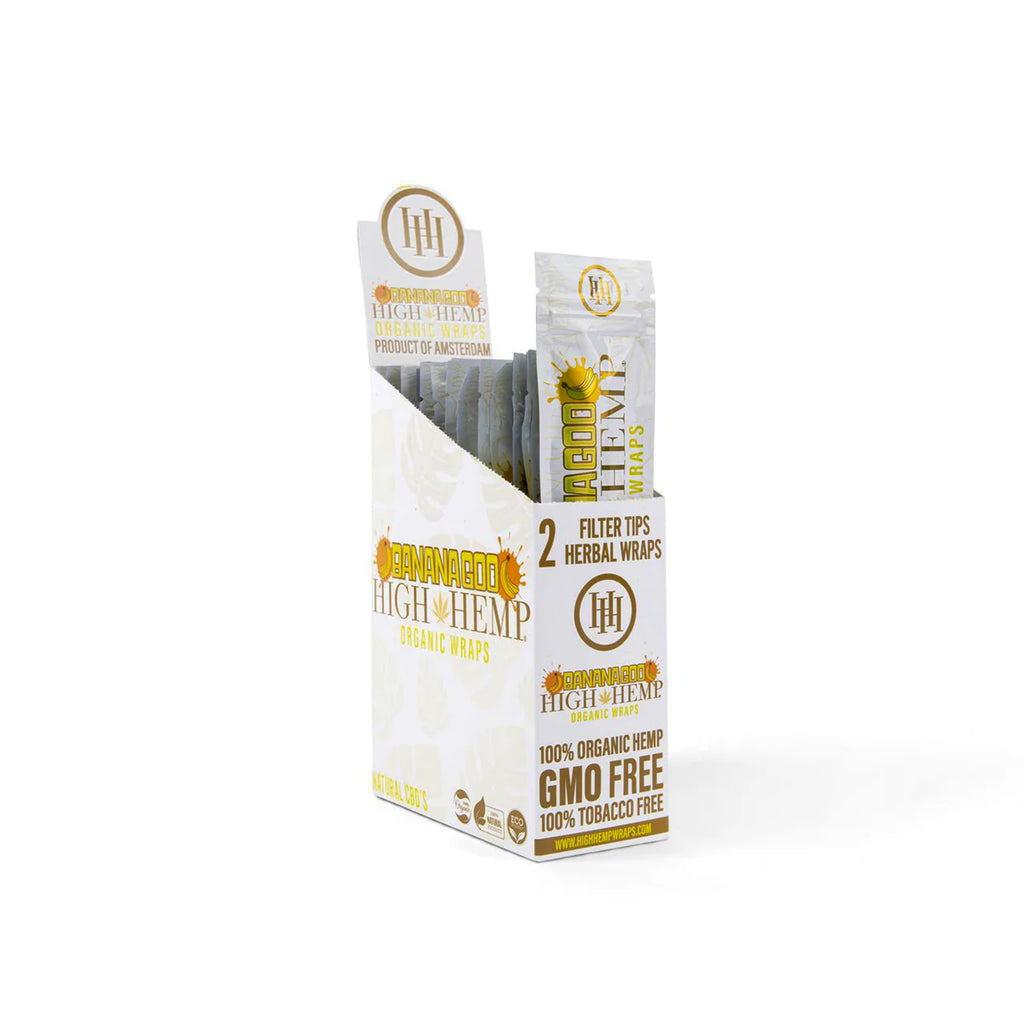 High Hemp Organic Wraps |Bannana Goo| Tobacco-Free Hemp Blunt Wraps