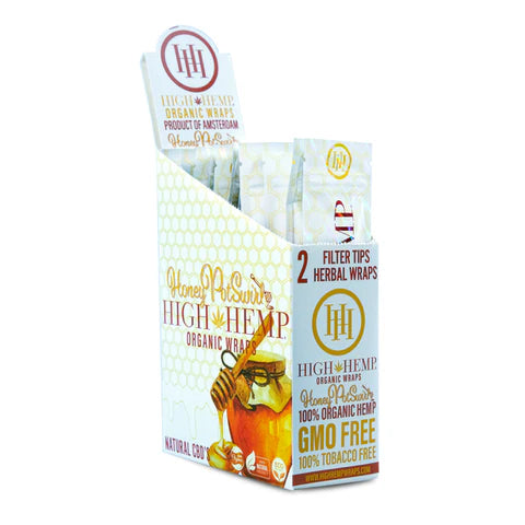 High Hemp Organic Wraps |HoneyPot swirl | Tobacco-Free Hemp Blunt Wraps
