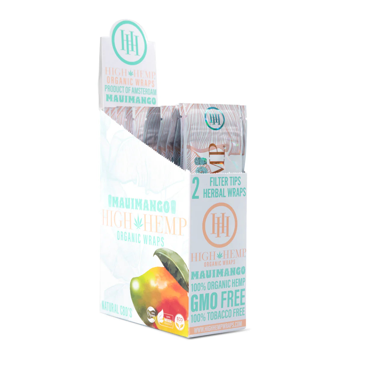 High Hemp Organic Wraps |Maui Mango| Tobacco-Free Hemp Blunt Wraps