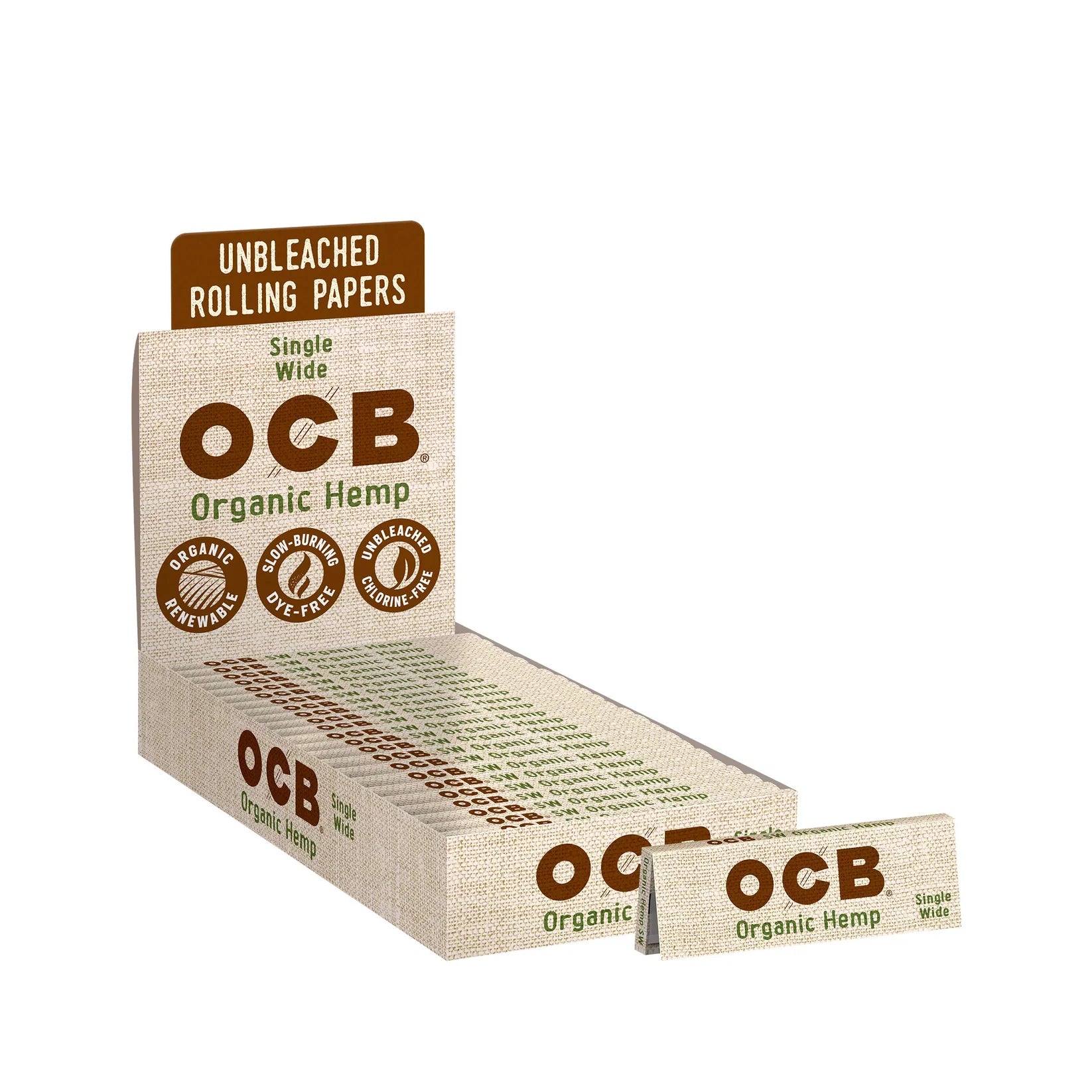 OCB Organic Hemp Single Wide Rolling Papers