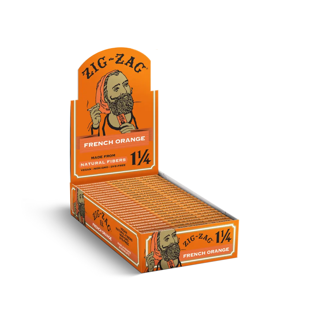 ZIG-ZACK FRENCH ORANGE ROLLING PAPERS   1/4