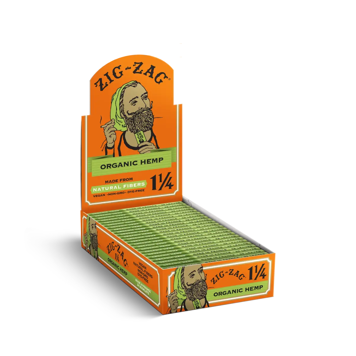 ZIG-ZACK ORGANIC HEMP PAPERS 1 1/4