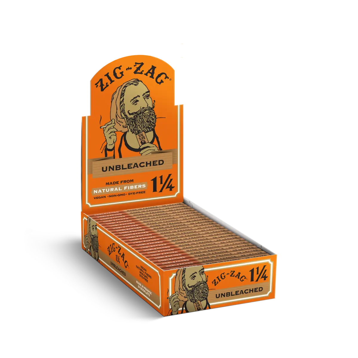 ZICK ZACK UNBLEACHED PAPERS 1 1/4