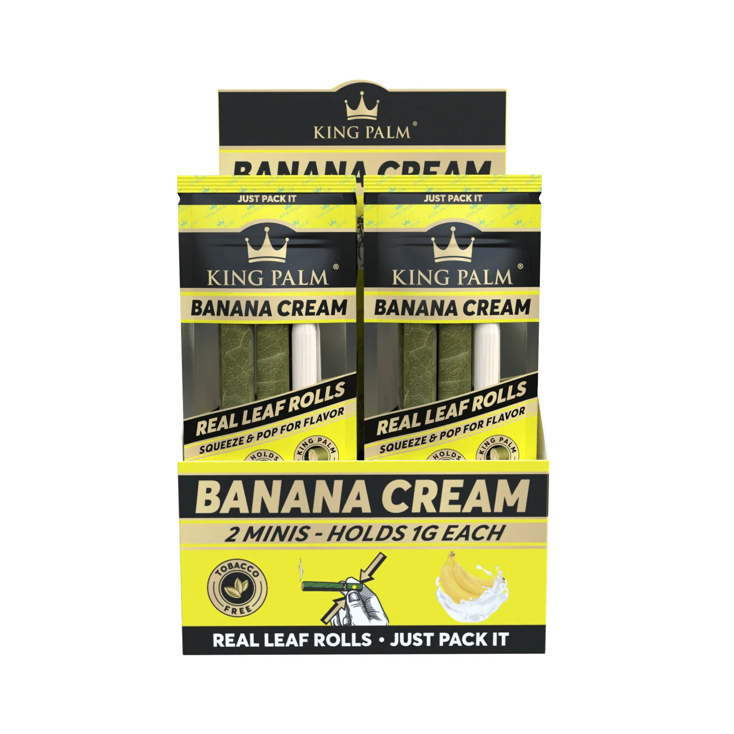 KING PALM  BANANA CREAM 2 PIEZAS