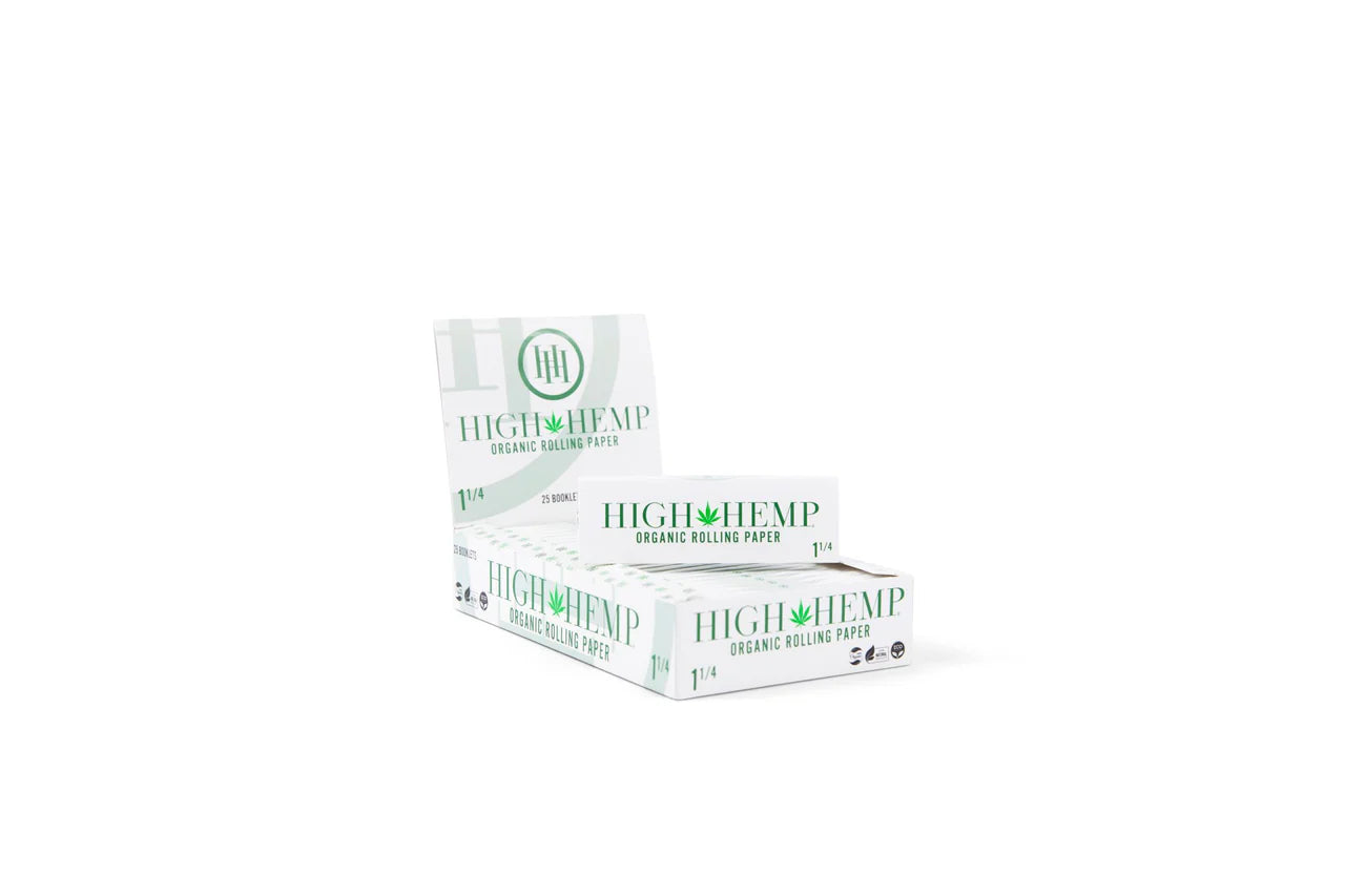 High Hemp Rolling Papers  Naturally Green 1¼ 100% Organic Hemp